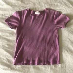 agnes b paris purple t-shirt women’s extra small